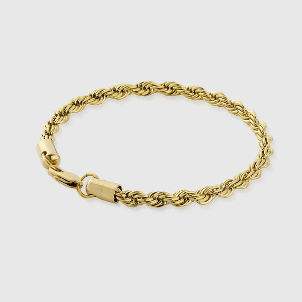 Gold 3mm Rope Bracelet