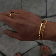 Gold 4mm Classic Cuff