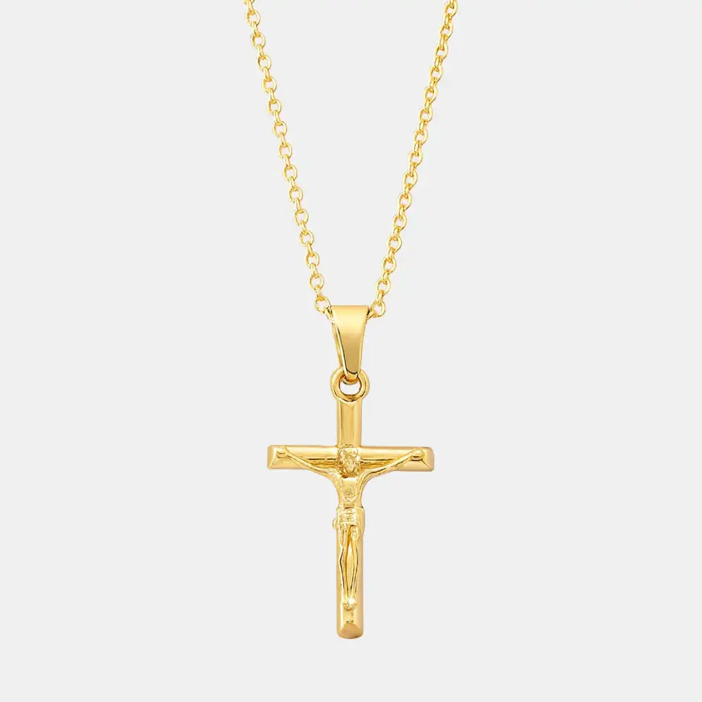 Gold Crucifix Necklace
