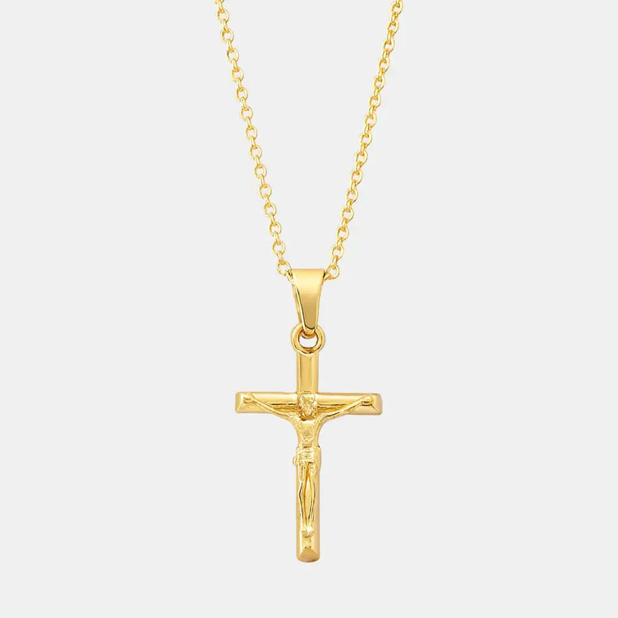 Gold Crucifix Necklace