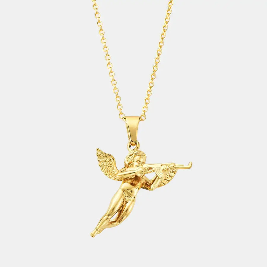 Gold Vengeful Cupid Necklace