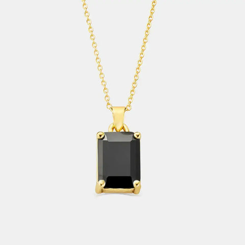 Gold Onyx Necklace