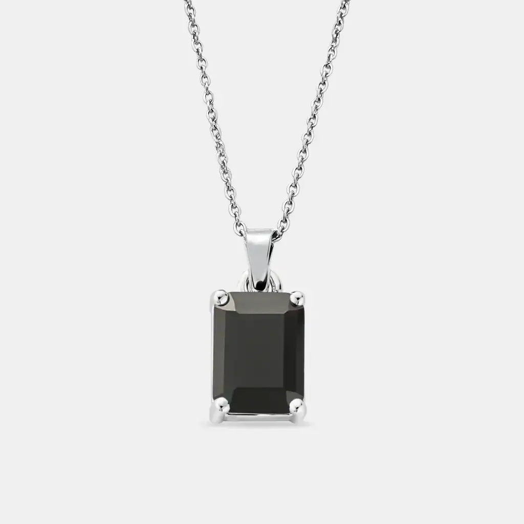 Silver Onyx Necklace