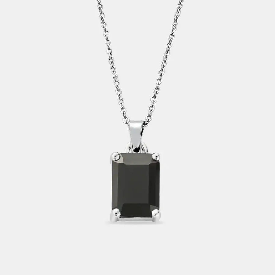 Silver Onyx Necklace