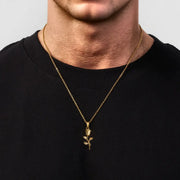 Gold Rose Necklace