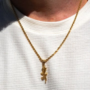 Gold Rose Necklace