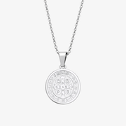 Silver Saint Benedict Necklace (New Model)
