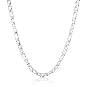 Silver 4mm 3-to-1 Link Chain