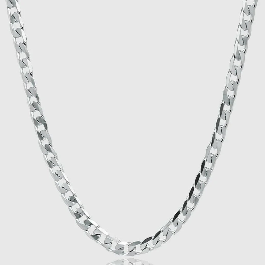 Silver 4mm Curb Chain