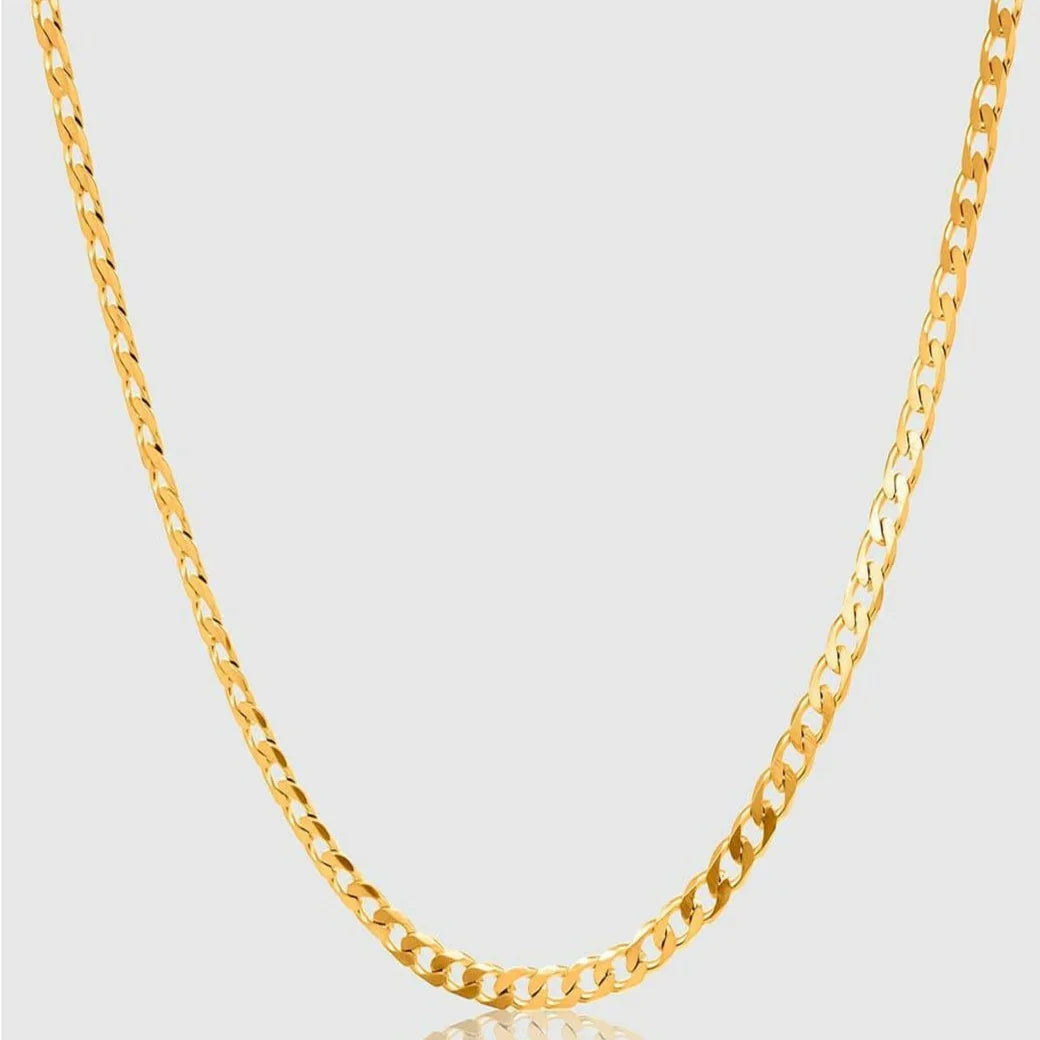 Gold 3mm Curb Chain
