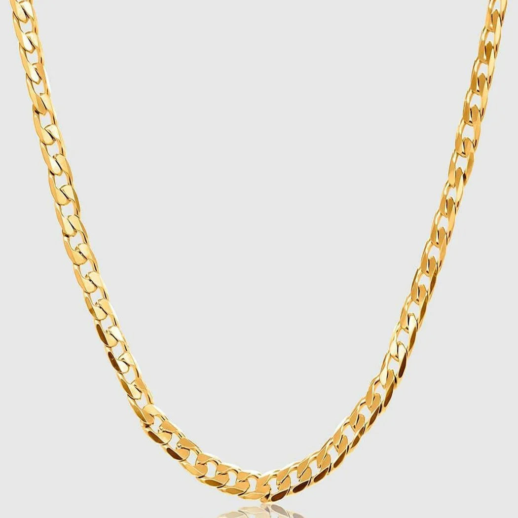 Gold 4mm Curb Chain