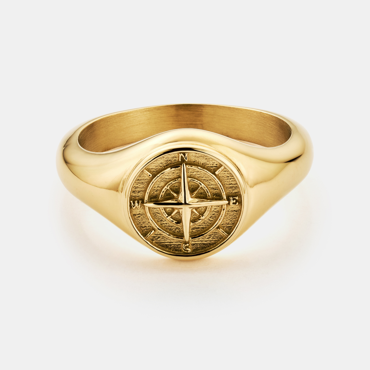 Compass Signet Ring (Gold)