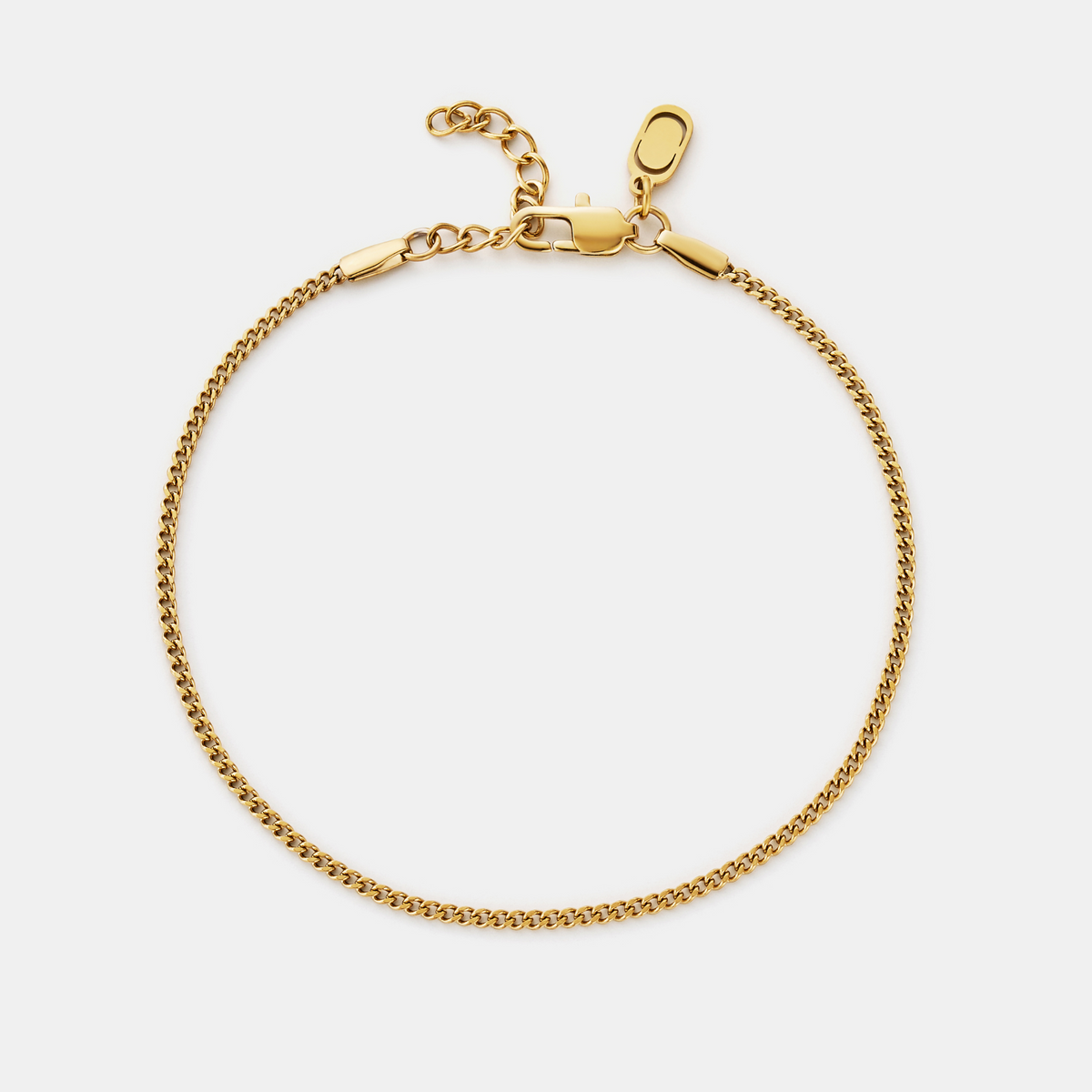 Curb Bracelet (Gold) 2mm