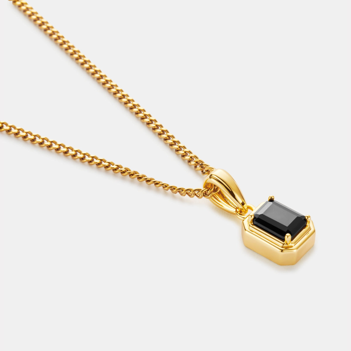Onyx Stone Rectangle (Gold)