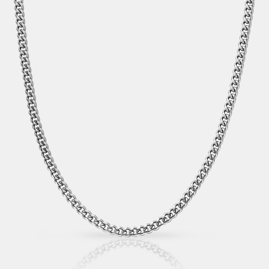 Cuban (Sterling Silver) 4mm