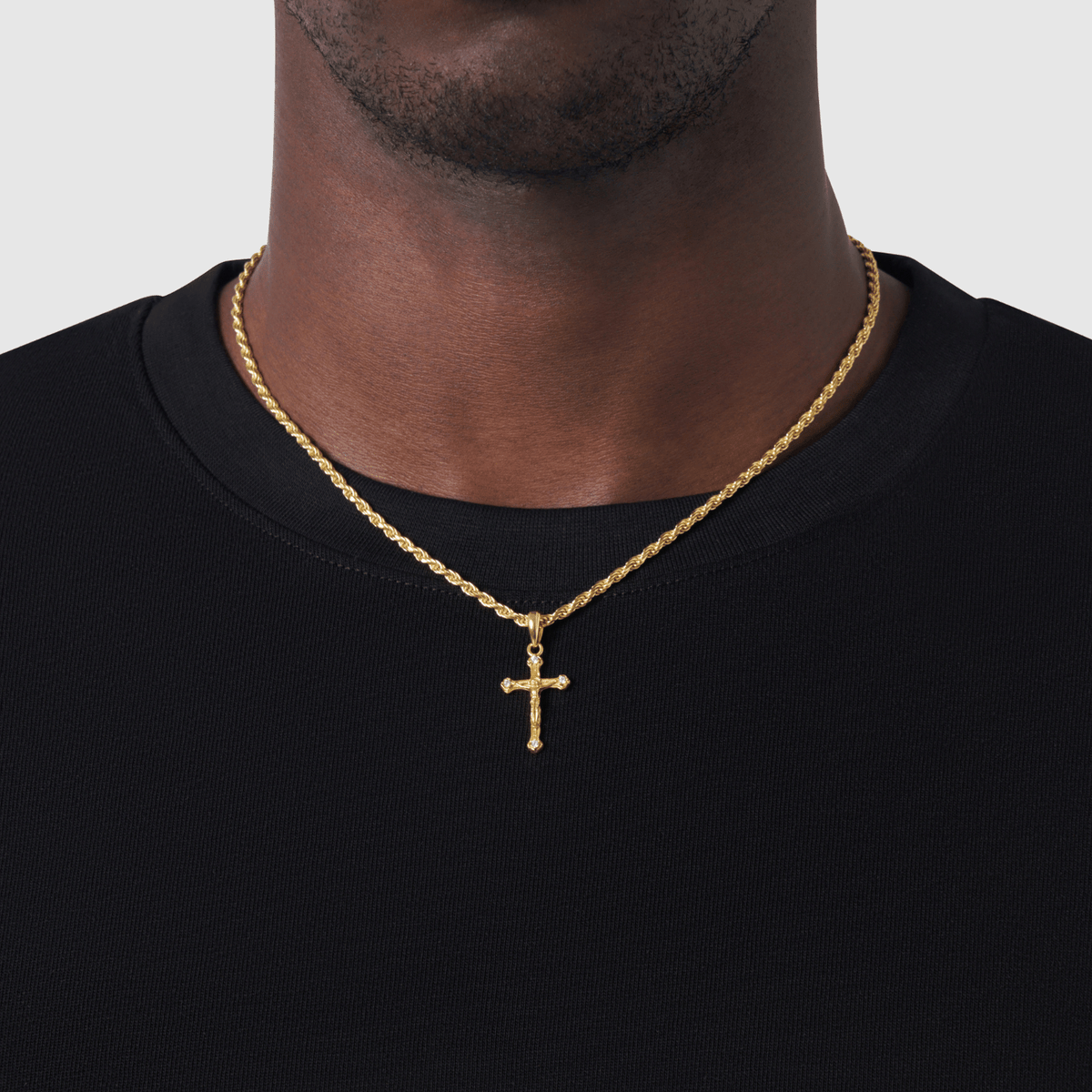Melted Crucifix (18ct Gold) | Sterling Silver