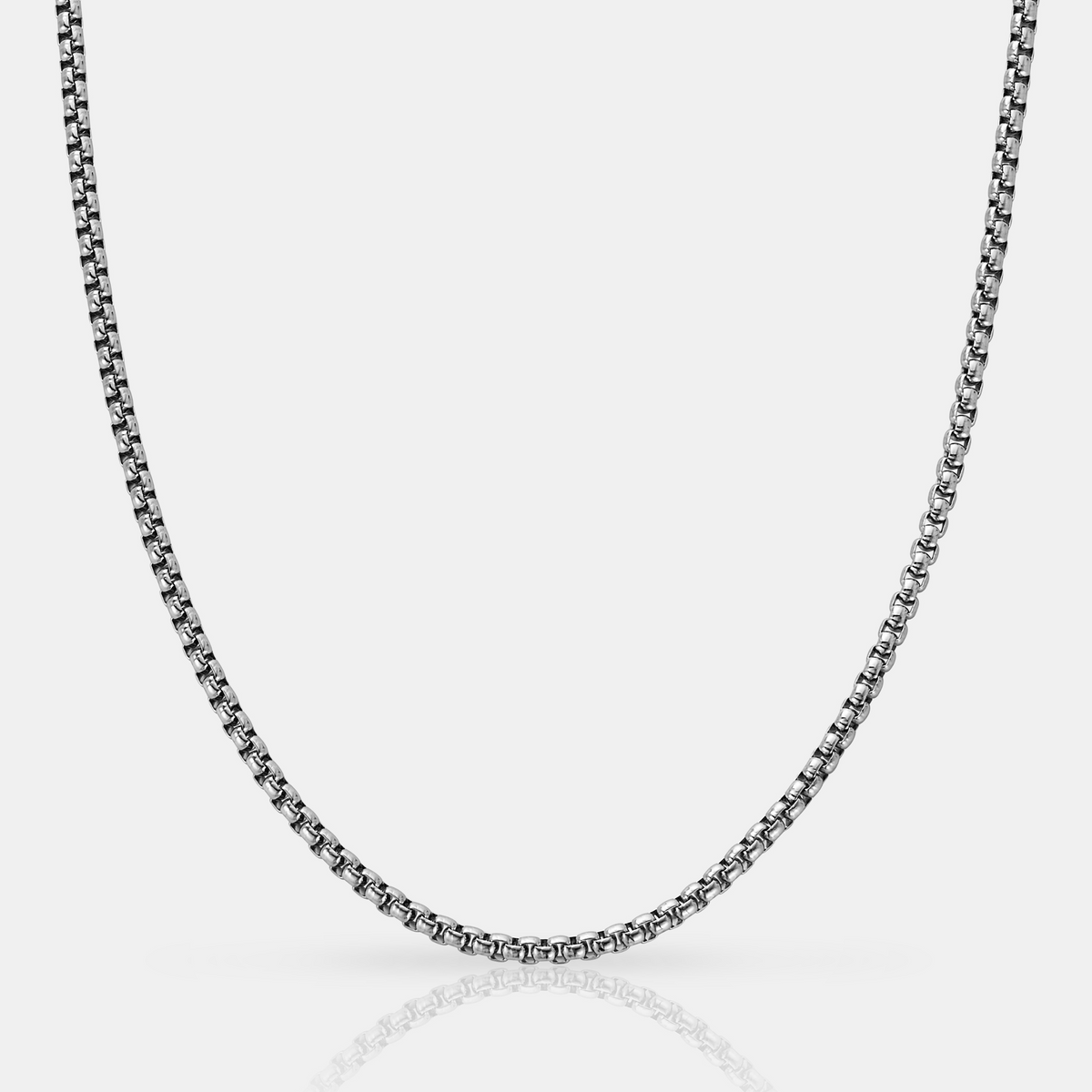 Round Box Chain (Silver) 3mm