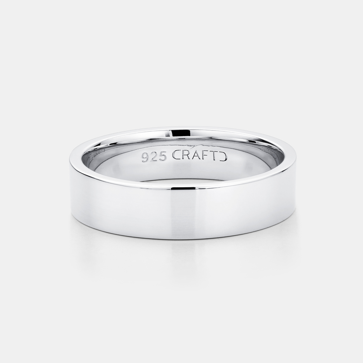 Flat Band Ring (Sterling Silver) 6mm