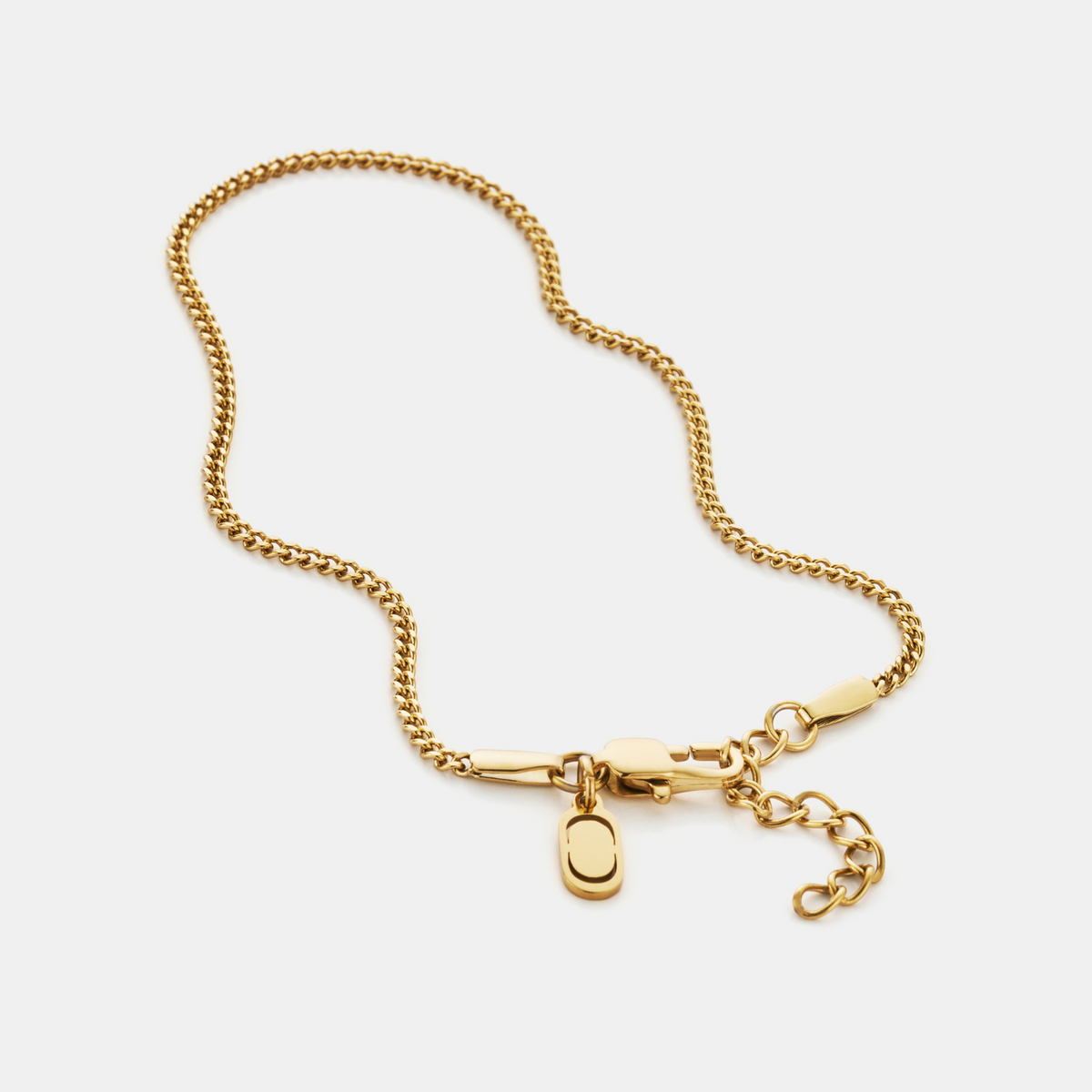 Curb Bracelet (Gold) 2mm