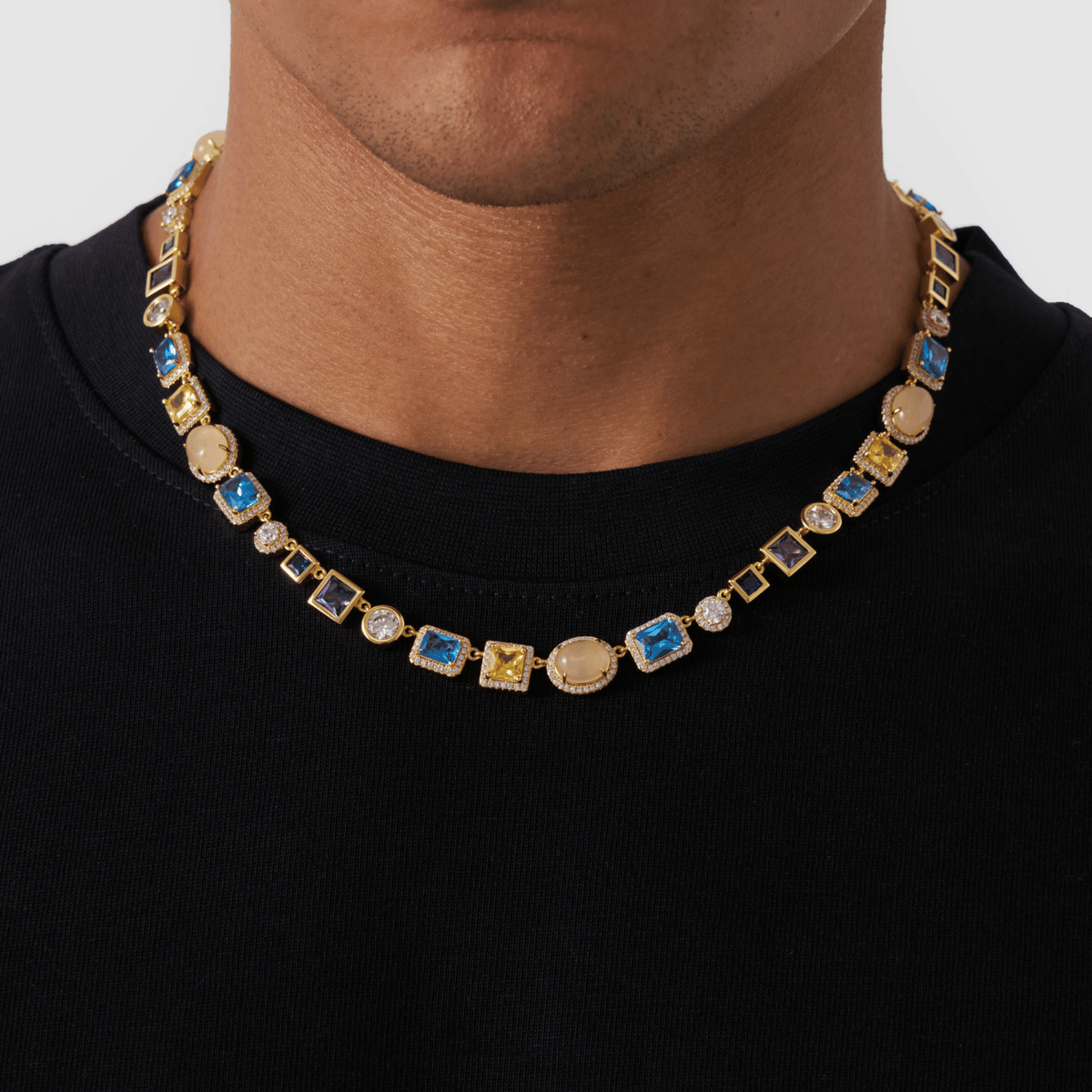 Sapphire Gemstone Necklace (Gold)