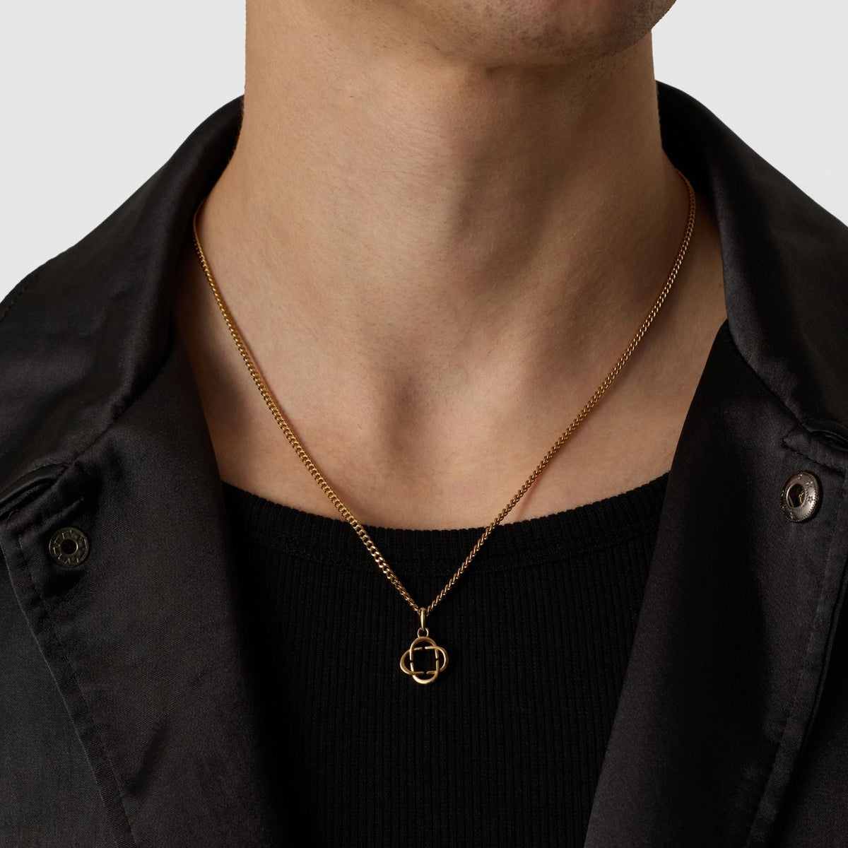 Clover Logo Pendant (Gold)