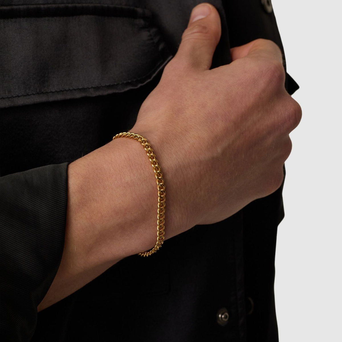 Cuban Bracelet (Gold) 4mm