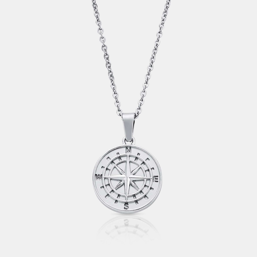 Compass Pendant (Silver)