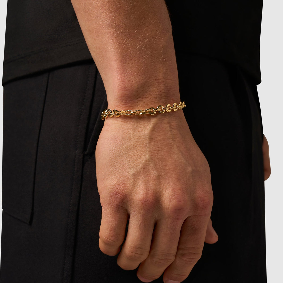 Melted Link Bracelet (Gold)