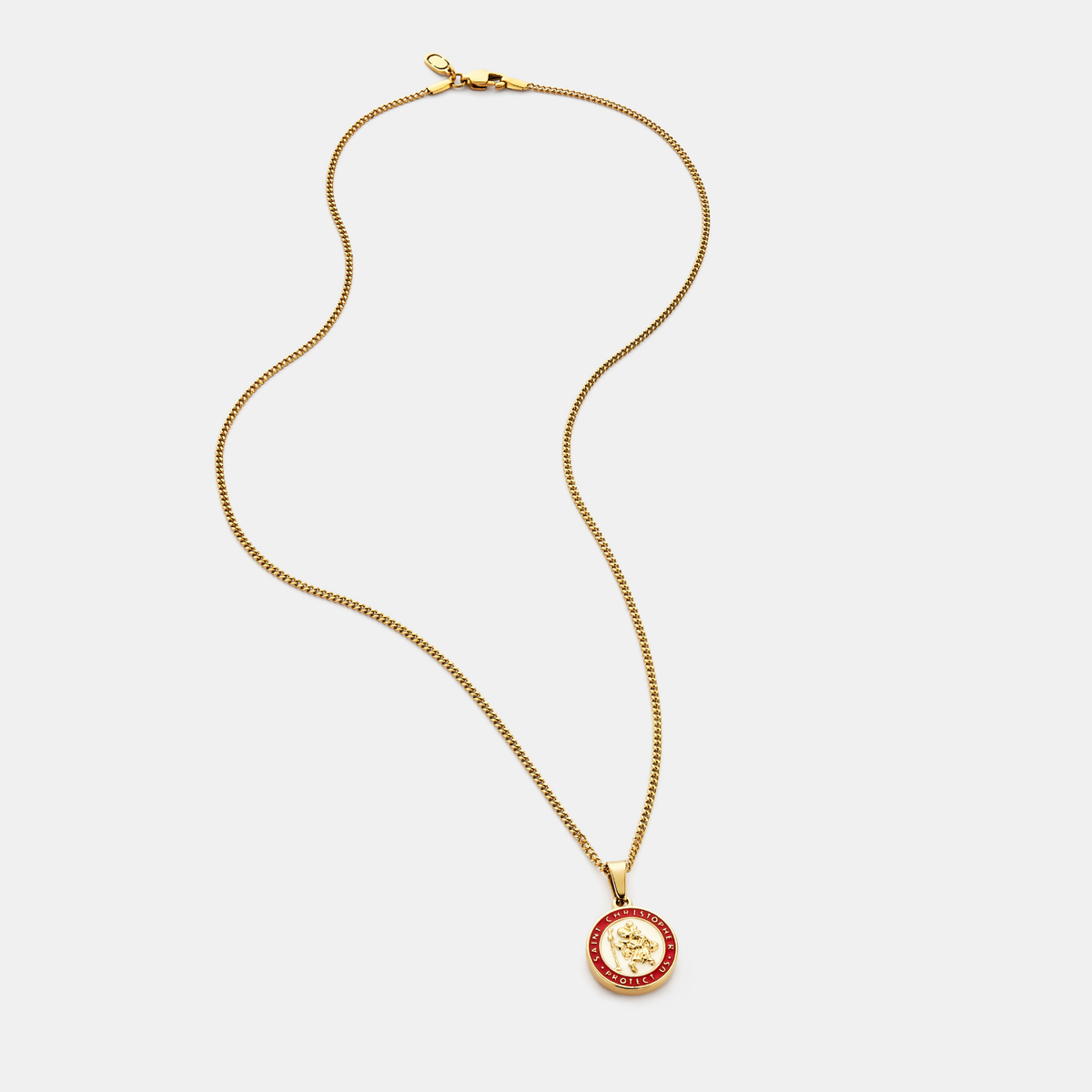 Enamel Saint Christopher (Gold)