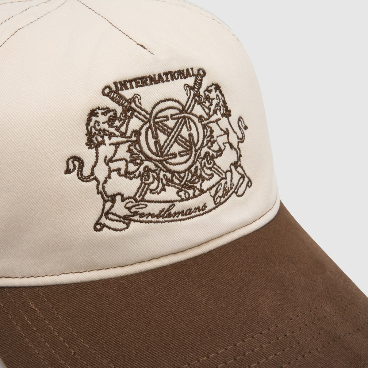 Gentlemen's Club Hat (Cream/Brown)