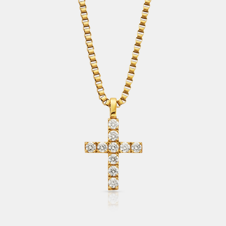 Iced Cross (Gold)