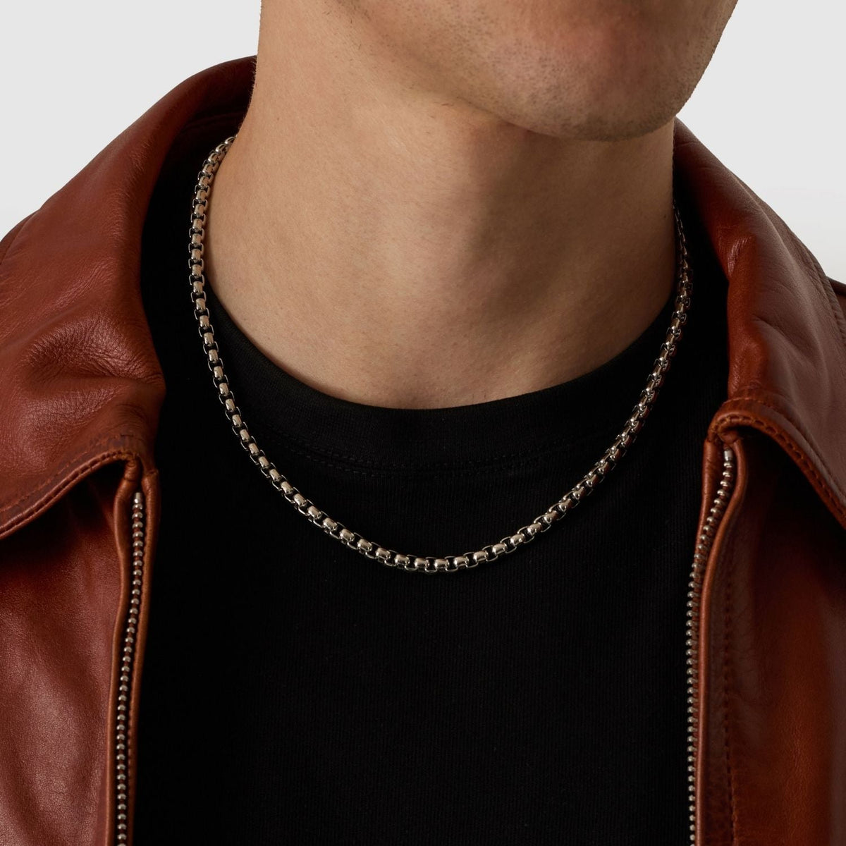 Round Box Chain (Silver) 5mm