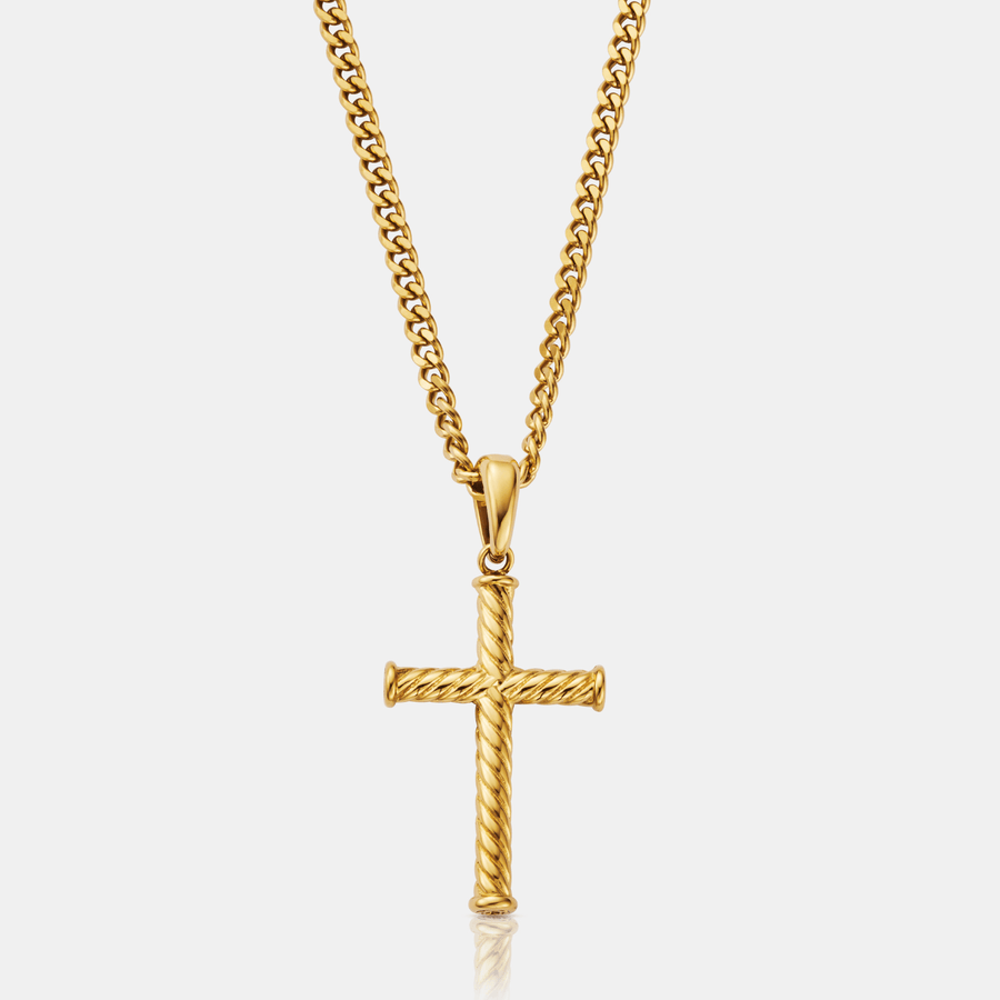 Rope Cross (Gold)