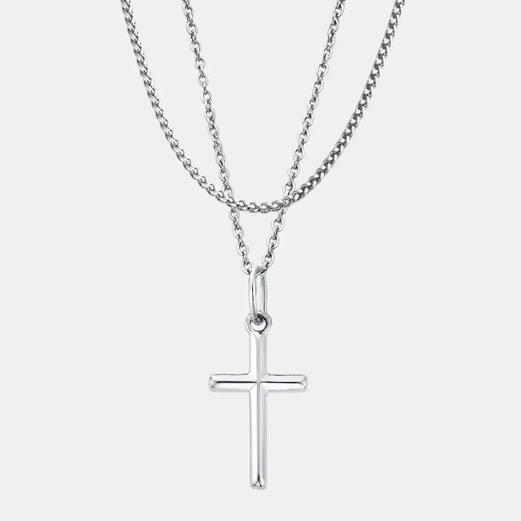 Silver Cross Set (Wheat)