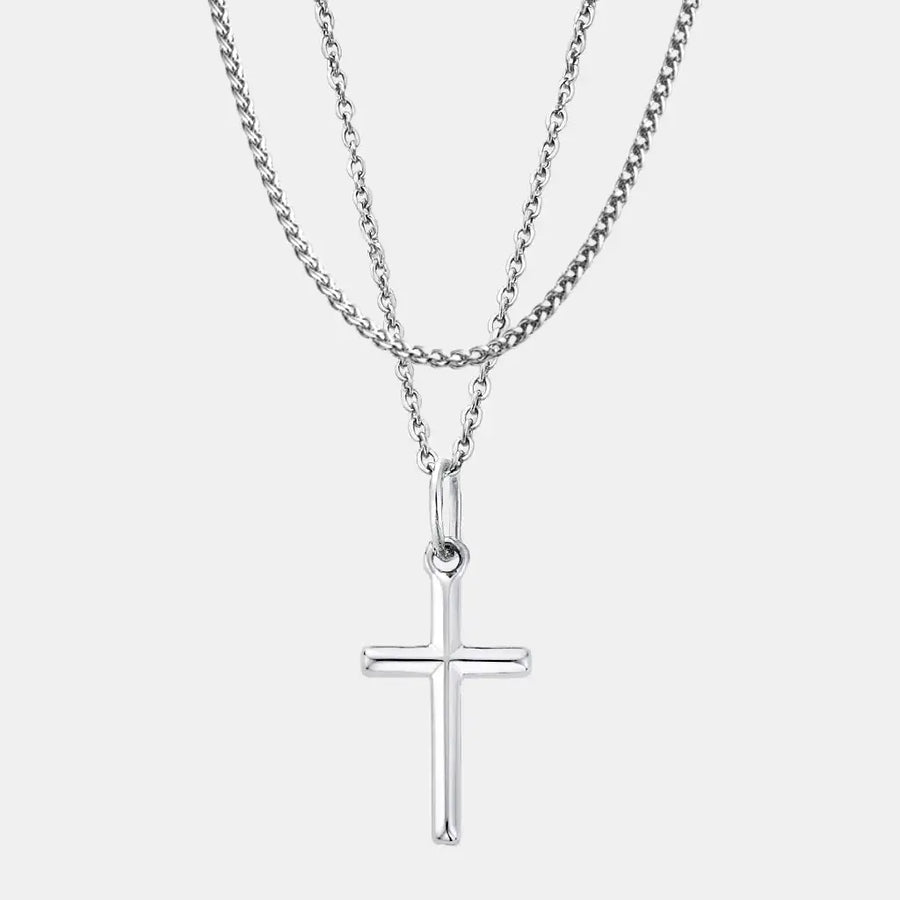 Silver Cross Set (Wheat)