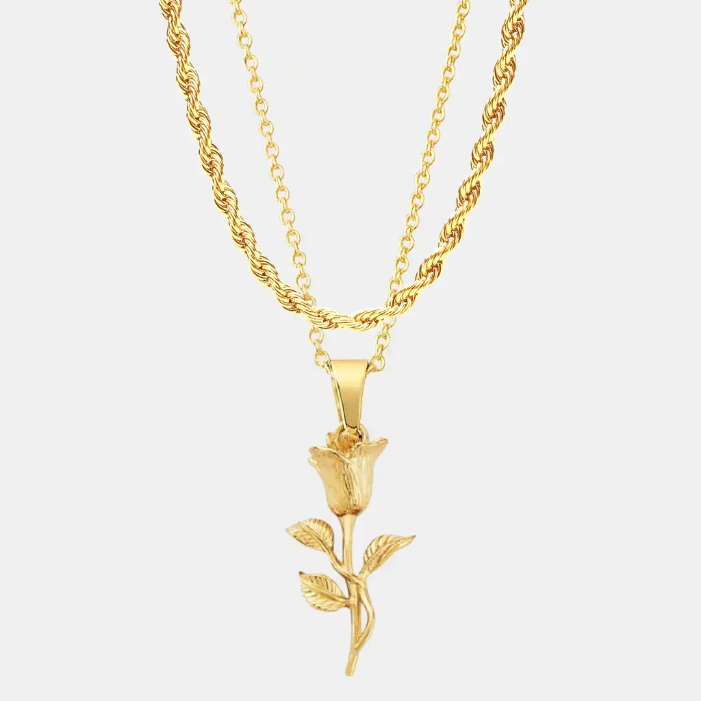 Gold Rose Set (Rope)