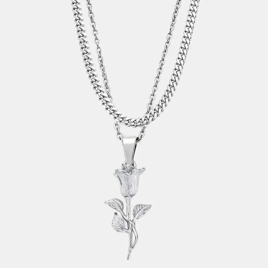 Silver Rose Set (Cuban)
