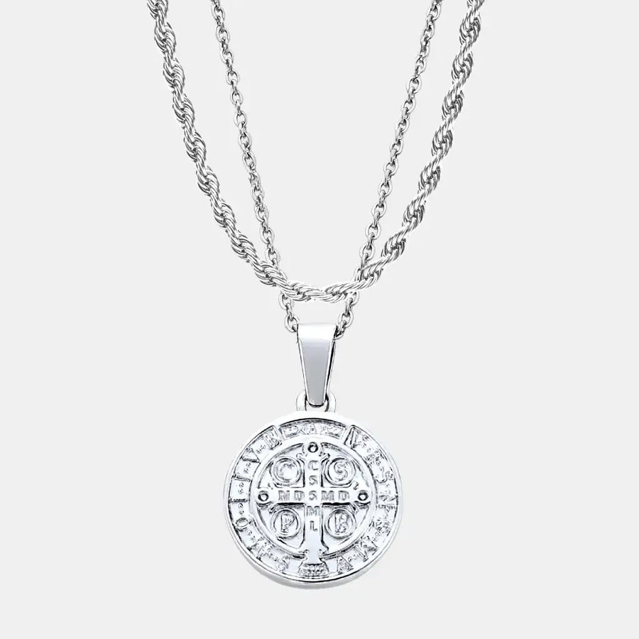 Silver Saint Benedict Set (Rope)