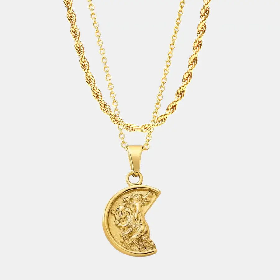 Gold Saint Christopher Set (Rope)