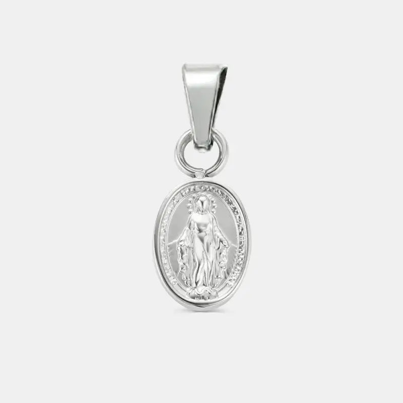Silver Mini Virgin Mary