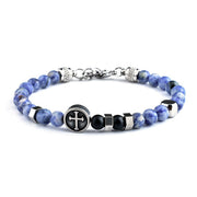 Blue Cross Bracelet