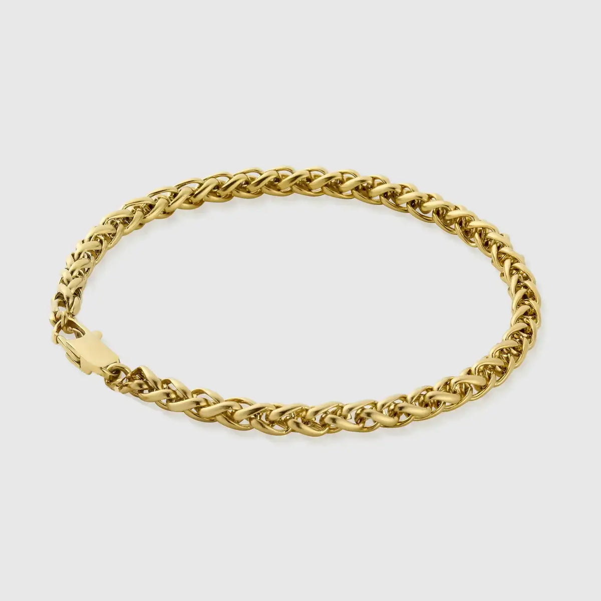 Gold 3mm Wheat Bracelet