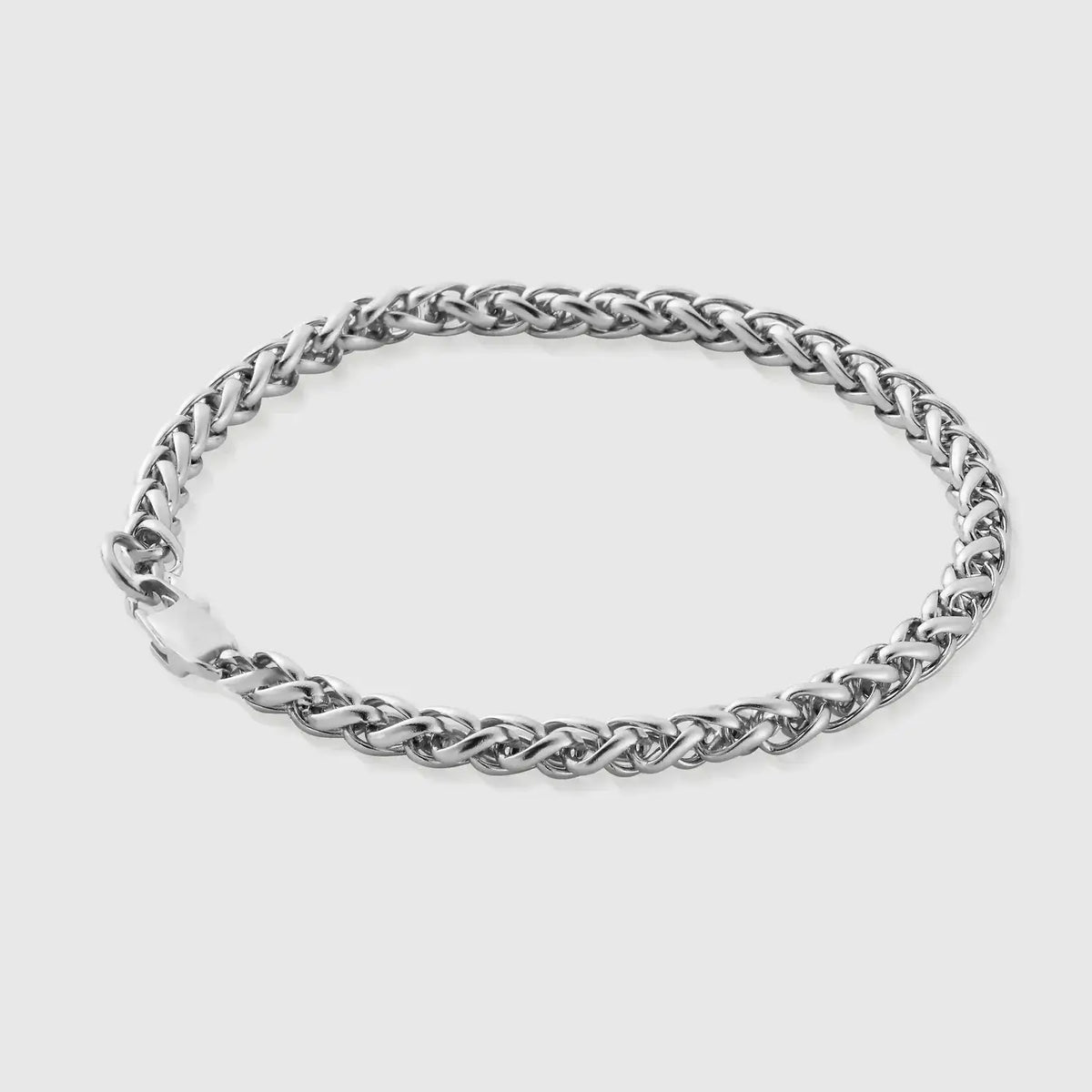 Silver 3mm Wheat Bracelet